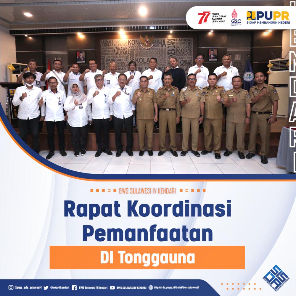 Rapat Koordinasi Pemanfaatan DI Tonggauna